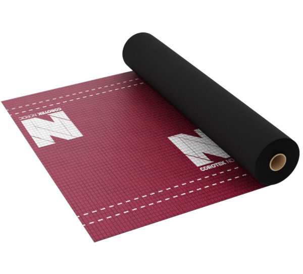 Corotek Nordic Diffusjonsåpent  Vikingarmor 4-Lag 250G/M² 1,5X30 45M2(Med Limstriper) 1700Kr - Bilde 2